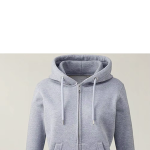 Custom Streetwear Luxury Heavyweight <b>Oversized</b> Lined <b>Hoodie</b> 100% Cotton <b>Fleece</b> Zip Up Sweatshirt Women - Product Image 4