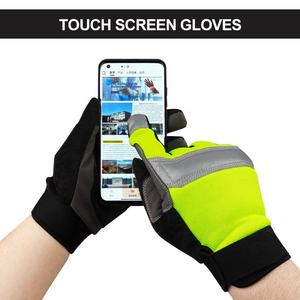 Gants en cuir de conception personnalisée des fabricants d'usine directs gants de travail de sécurité de mécanicien à écran tactile anti-coupure hiver Pakistan - Product Image 2