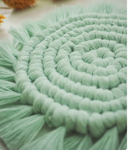 Patrón de posavasos redondo de macramé, video tutorial de macramé posavasos redondo Boho - Product Image 1