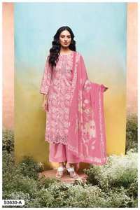 Premium Lauren algodón impreso bordado Salwar Kameez catálogo completo disponible a precio mayorista para ropa de fiesta - Product Image 2