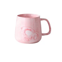 Collection Marbre 420ml – Service à café et thé en céramique et porcelaine, design nordique créatif, texture sous-glaçure lisse et brillante, durable, pour la maison