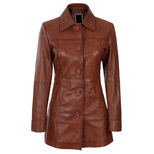 Nuevo último diseño abrigos de cuero para mujer abrigo precio barato gran oferta transpirable calidad superior abrigos de cuero para mujer para la venta - Product Image 5