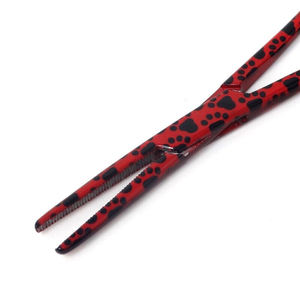 Fuente de alimentación Manual de 5,5 pulgadas, patrón de gato rojo, pinzas de bloqueo hemostáticas, instrumento curvo quirúrgico Dental para mosquitos - Product Image 2