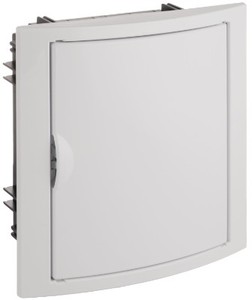 Boîte encastrable pour 8 éléments, panneau et porte blancs, 205x233x72mm. (Solera 5108) - Product Image 1