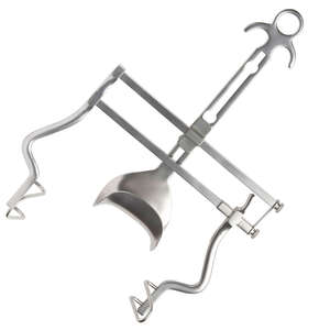 Separador Abdominal de Acero Inoxidable con Hoja Central, Retractor Abdominal Balfour, Apertura de 20 cm, Calidad Alemana - Product Image 3