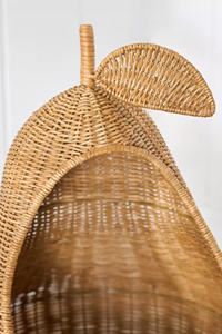 Bonita cesta de almacenamiento de pera de ratán para niños, cesto tejido a mano para almacenamiento de guardería o dormitorio de proveedor de Vietnam - Product Image 5