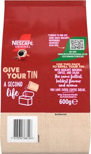 NESCAFÉ Original Café Instantáneo Tueste Medio, Bolsa de Recarga 600g - Product Image 4