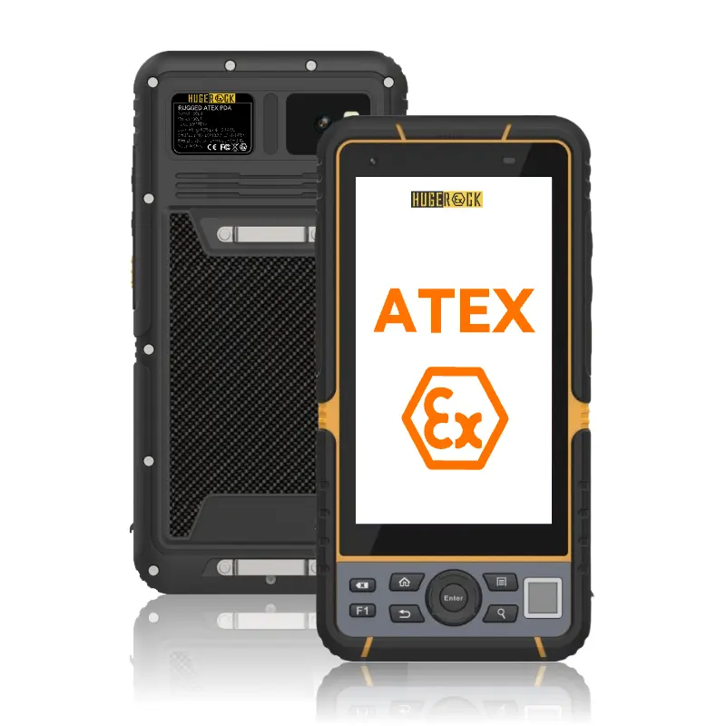 ह्यूगरॉक T60EX 5.5 इंच एंड्रॉइड 13 औद्योगिक ATEX वॉटरप्रूफ IP67 सूरज की रोशनी में पढ़ने योग्य 9000mAh NFC कार्ड रीडर मॉड्यूल हैंडहेल्ड PDA