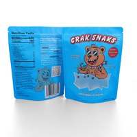 Sac à fermeture éclair debout en mylar personnalisé avec fenêtre transparente pour biscuits pour chiens de compagnie Pochette réutilisable de qualité alimentaire pour l'emballage de friandises pour animaux de compagnie