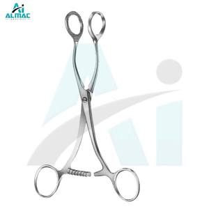 Forceps ovariens ALMAC Medical Doyen, fabriqués en acier inoxydable de qualité supérieure, manuels, certifiés CE pour les hôpitaux et les cliniques, garantissant une précision accrue. - Product Image 1