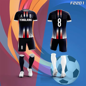 High Quality Cheap Soccer Jersey Uniformes De Futbol Club Soccer Uniform Sets Football Jersey Kit Custom Soccer Jersey - Product Image 1