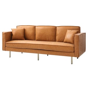 Loveseat 07 Three-Seat <b>Square</b> Sofa Bench 220x90cm with Luxurious Faux Leather Upholstery for Living Rooms Set SFB68047 - Product Image 3