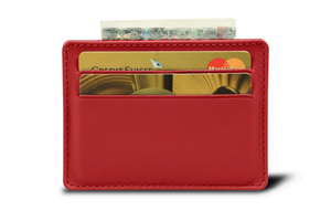 Cartera de cuero genuino unisex con forro de satén y protección RFID Cierre abierto corto para un uso conveniente de la tarjeta de crédito - Product Image 6