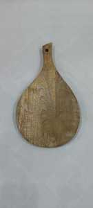 Tabla de cortar de madera de calidad natural para uso en la cocina operada a mano-para cortar verduras Color natural de madera - Product Image 2