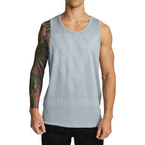 Débardeurs pour hommes en maille polyester/coton, décontractés, respirants, grande taille, pour la salle de sport et le fitness, prêts à être expédiés - Product Image 1