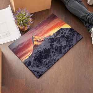 Tapis de paysage de l'Everest, tapis d'hiver, tapis de montagne enneigée, tapis en chenille - Product Image 5