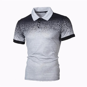 Venta al por mayor de camisetas lisas para hombre logotipo personalizado impreso hombres Polo camisa de manga larga Jersey tela transpirable moda Casual Tops - Product Image 2