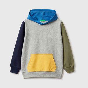 Vente en gros de nouveaux vêtements de sport pour enfants personnalisés, sweats à capuche imperméables coupe-vent en molleton de coton solide 100% pour garçons et filles en hiver - Product Image 6