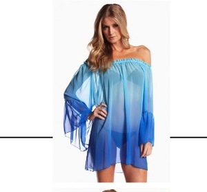 Kaftan rosa claro para mujer, algodón ecológico con bordado de hilo blanco tejido a mano - Product Image 3