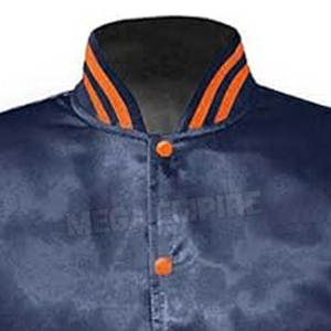 แจ็กเก็ตผ้าซาตินสำหรับผู้ชาย, เสื้อแจ็กเก็ตผ้าซาตินคุณภาพสูงปกคอตั้งแบบมีซิปปิดด้านบนแบบถักแบบเต็มหน้าสำหรับฤดูหนาว - Product Image 3