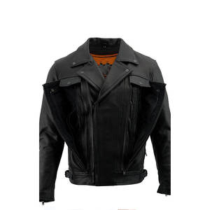 Blouson Biker Homme Col Montant Qualité Supérieure Design Personnalisé Vintage Respirant Tissu Toile Hiver Extérieur - Product Image 3