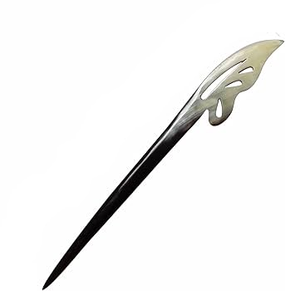 Bâtons de cheveux en corne de boeuf et de buffle naturels pour le coiffage Bâtons de cheveux en corne de boeuf fabriqués à la main pour accessoires de cheveux Accepter les personnalisations - Product Image 5