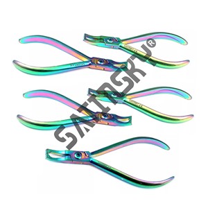 Kit orthodontique professionnel Satinsky, 7 pinces à boucles Tweed, pince à brackets, ciseaux à abeilles, instruments dentaires certifiés CE Classe II - Product Image 6