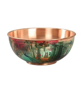 Cuencos Decorativos de Metal de Cobre con Diseño Redondo y Elegante para el Hogar y Hoteles, Cuenco Decorativo a Bajo MOQ y Precio Económico - Product Image 6