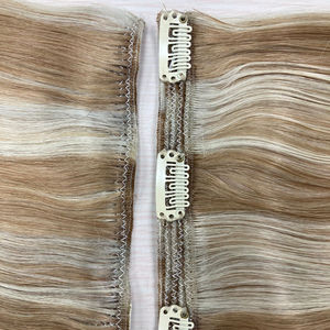 Cuticule Alignée Cheveux Humains Vietnamiens 100% Remy Clip-in Extension de Cheveux Double Dessiné de haute qualité - Product Image 1