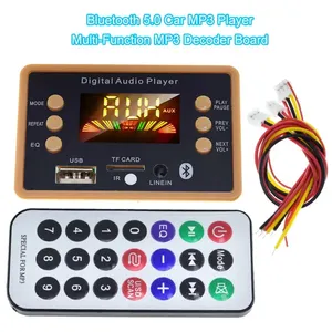 NEW Color screen Wireless Bluetooth MP3 WMA Decoder Board Audio Module Support USB TF AUX FM EQ function For Car accessor