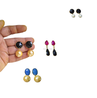 Boucles d'oreilles en argent sterling sculptées et facettées en agate onyx de qualité supérieure, best-seller, bijoux de mode pour la maison