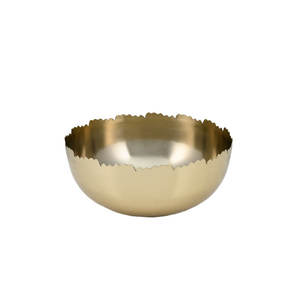 Cuenco Decorativo de Aluminio Ecológico con Baño de Latón, Forma Redonda, para Decoración del Hogar, Cocina, Mesa, Fiestas, Hecho a Mano 2025 - Product Image 1