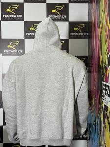 High Quality Customized ODM OEM <b>Men's</b> Grey Cotton Fleece <b>Pullover</b> Hoodie Casual Winter Wear With Custom Logo Printing - Product Image 2
