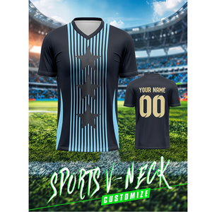 Camiseta de Fútbol de Último Diseño, Transpirable, Estilo Crop Top, Sublimación, Características del Equipo Personalizables, Camiseta de Fútbol Americano - Product Image 1
