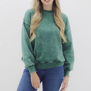 Sudaderas de Talla Grande para Mujer, Ropa Deportiva de Moda, Estilo Lavado Ácido, Sudadera para Mujer en Venta en ZOHAN CREATIONS - Product Image 2