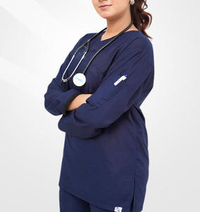 Wholesale Stylish Summer Hospital Uniforms Medical Scrub Sets <b>Nurse</b> New Color Spandex Scrub Suit for Unisex - Product Image 2