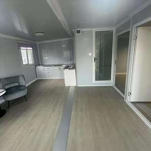 Casas <span class=keywords><strong>de</strong></span> contenedores extendidas con estructura <span class=keywords><strong>de</strong></span> acero al por mayor, adecuadas para dormitorios u oficinas temporales en obras <span class=keywords><strong>de</strong></span> construcción - Product Image 5