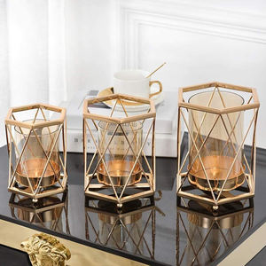 Soporte de luz de té con forma de cilindro hecho a mano de Metal plateado de lujo moderno, Decoración de mesa votiva de cena, uso doméstico, novedad - Product Image 5