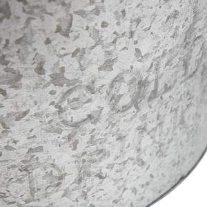 Cubo de hielo para bebidas, bañera enfriadora, resistente, redondo, de hierro galvanizado, plateado, respetuoso con el medio ambiente, uso sostenible para fiestas - Product Image 4