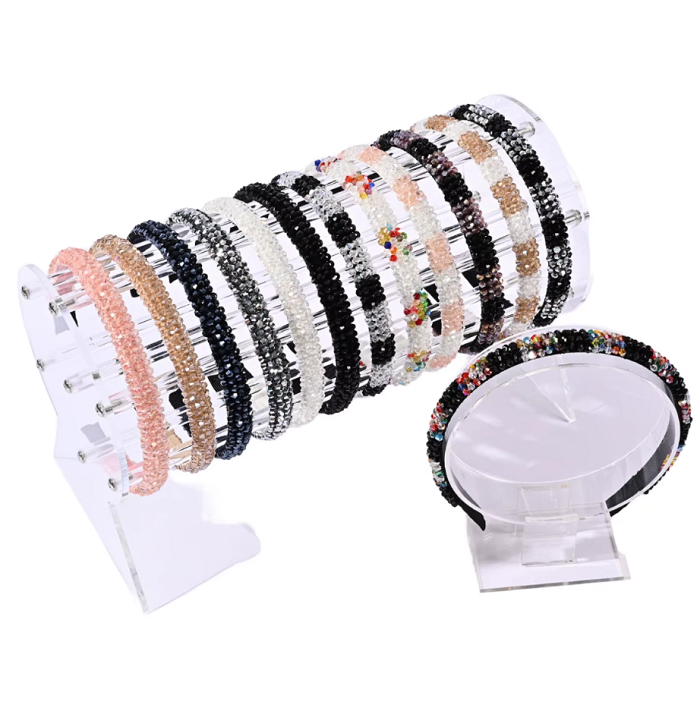 Handmade Beaded Headband For Women Pearl