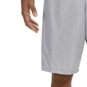 Vente en gros de shorts de basket-ball classiques vintage avec logo personnalisé pour hommes en maille de polyester, shorts de sport unis d'été 100% en polyester - Product Image 6