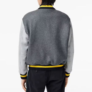 แจ็คเก็ตเลตเตอร์แมนผู้ชายแบบใหม่ ระบายอากาศได้ดี ตัวเสื้อผ้าแคนวาสผสมขนสัตว์ สำหรับฤดูหนาว ความยาวปกติ อุ่นสบาย สไตล์สตรีทแวร์ เหมาะสำหรับผู้ชาย - Product Image 6