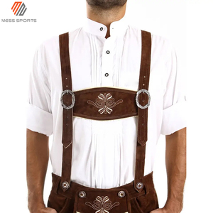 2024 MESS SPORTS Bavarian Leather Custom Men's German Traditional Knee-Length Lederhosen Quick Dry Breathable Features - Product Image 4