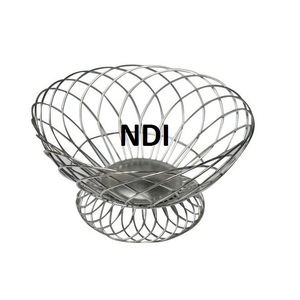 ตะกร้าเก็บผลไม้ลวดสแตนเลสชุบนิกเกิลผลิตภัณฑ์ขายดีสำหรับตกแต่งดีไซน์ใหม่ล่าสุด - Product Image 1