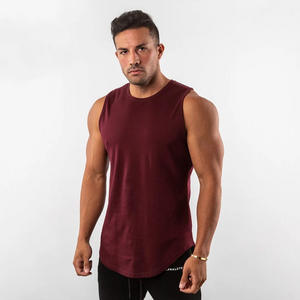 Quick Dry Breathable custom <b>Men's</b> Sleeveless Gym Vest OEM Blank Embroidery Solid Color Bodybuilding Fitness <b>Men</b> <b>Tank</b> <b>Top</b> - Product Image 2
