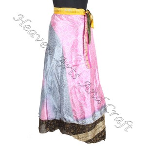 Indien Long et Long Taille Wraps Jupes Boho Élégant Multi Couleur D'été Porter Confortable Mode Hippie Style Taille Libre Gypsy - Product Image 3