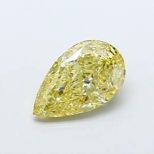 Diamante Cultivado en Laboratorio, Corte Pera, 2.02ct, VS1, Amarillo Intenso Fantasía - Product Image 1