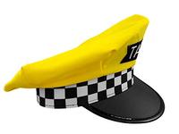 Sombrero de conductor de taxi de moda esencial para adulto Halloween Cosplay amarillo azul sombrero de conductor de taxi