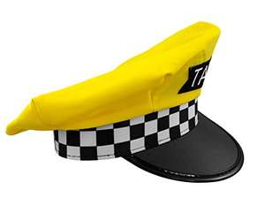 Sombrero de conductor de <span class=keywords><strong>taxi</strong></span> de moda esencial para adulto Halloween Cosplay amarillo azul sombrero de conductor de <span class=keywords><strong>taxi</strong></span> - Product Image 6