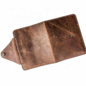 Funda para Pasaporte de Cuero Genuino de Alta Gama, Tarjetero, Estuche para Pasaporte Vintage, Cartera de Viaje Unisex para Negocios - Product Image 6